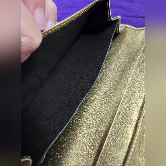 NWOT NIB GUCCI GUCCISIMA PRINCY DOUBLE SNAP BROWN/GOLD LONG WALLET - Picture 4 of 9